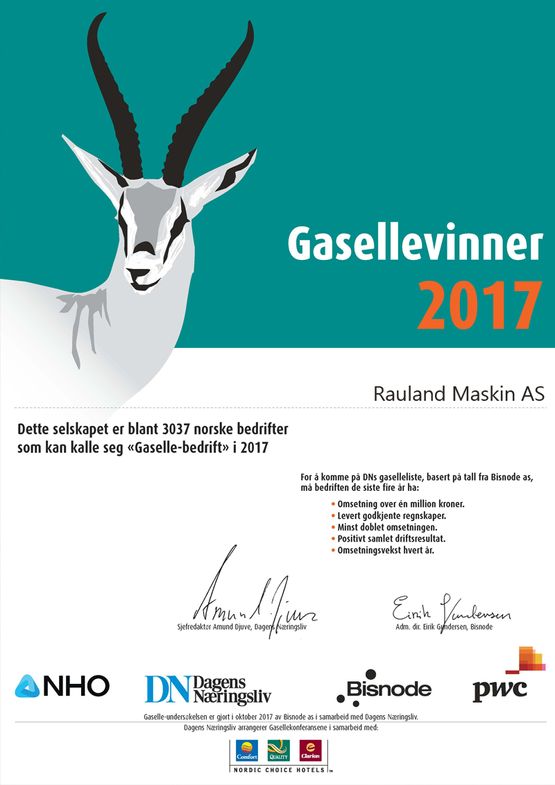 Gasellevinner 2017